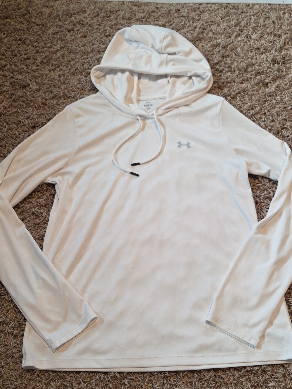 Under Armour -  White Women's Lightweight Hoodie Long Sleeve Top